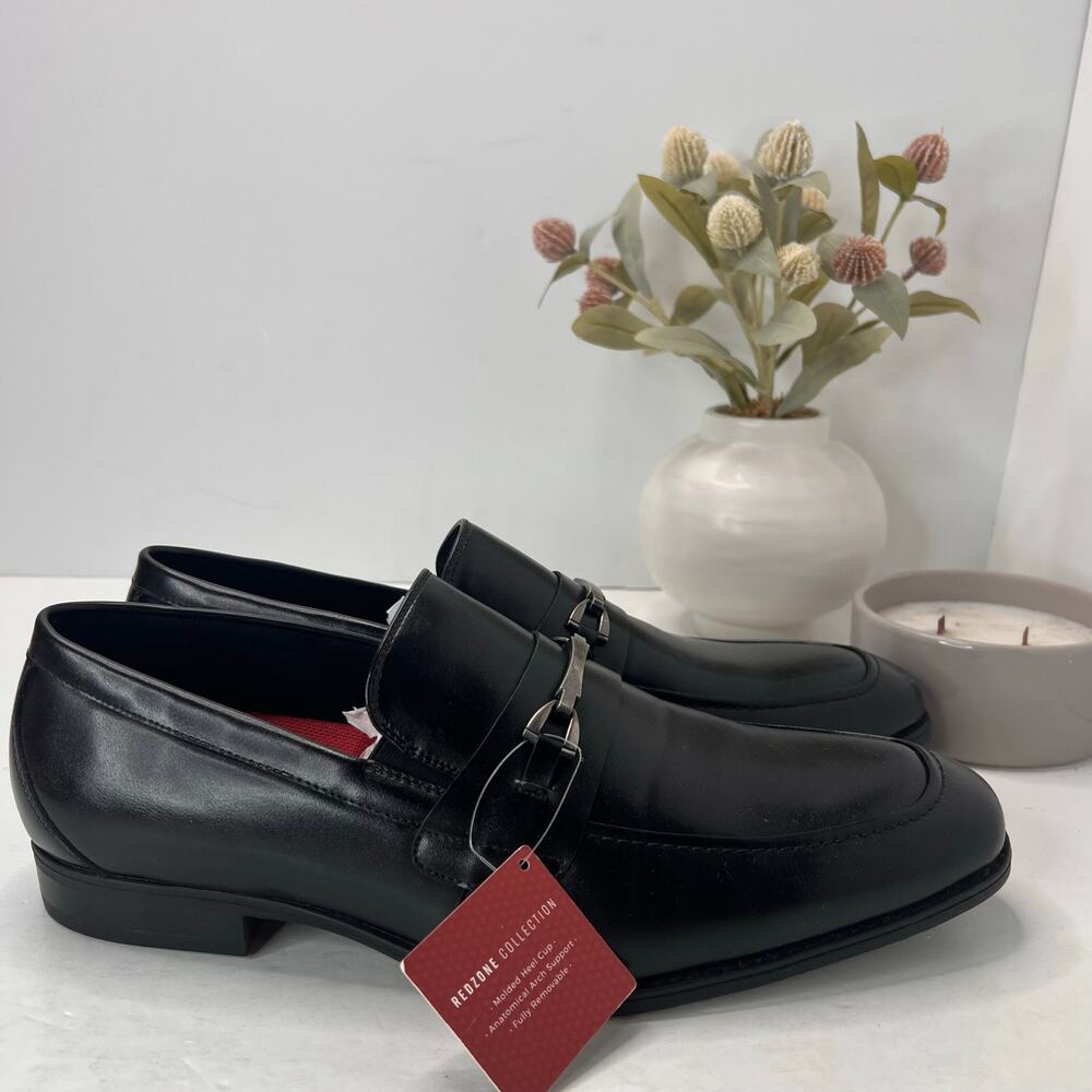 Stacy Adams Novak Slip on Moc Toe Loafer Black Men's 12W Tried On